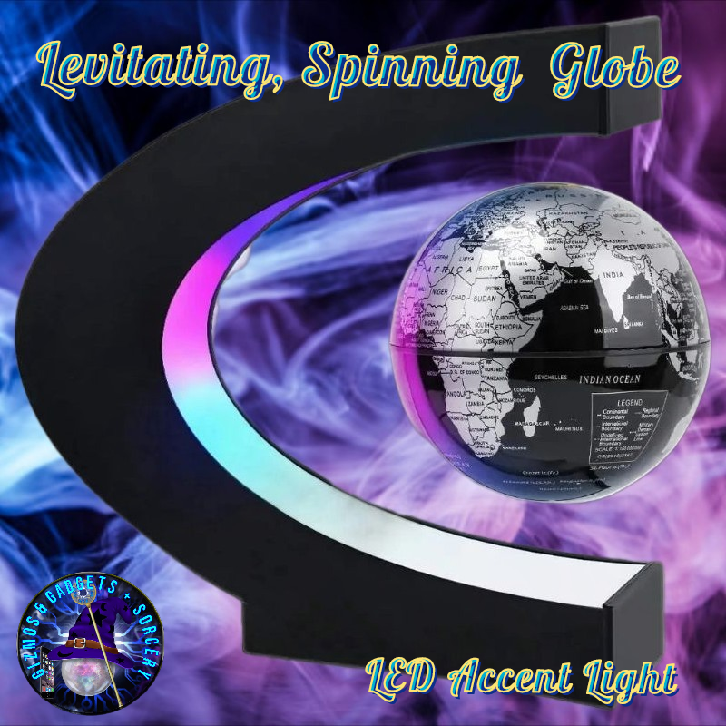 Levitating Globe with LED Accent Light